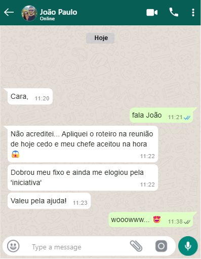 Depoimento do João que conseguiu aumento no salário pela iniciativa de pedir